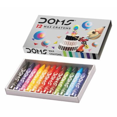 Doms - Wax Crayons - 12 Shades