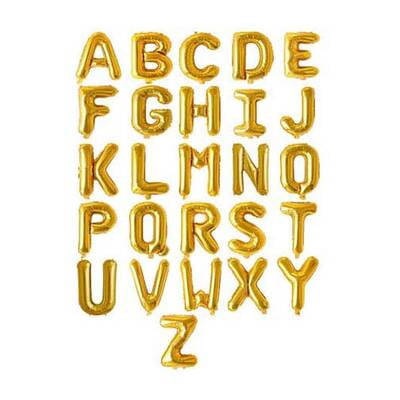 Alphabet & Numeric Foil Baloons
