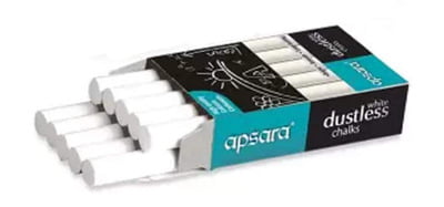 Apsara Dustless Chalk -10 Pcs Pack