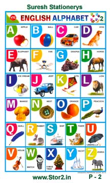 English Alphabet -Educational Picture Chart No - 2