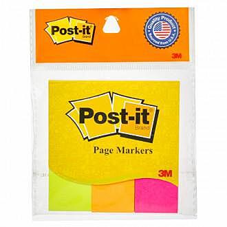3M - Post-it - 3 Colour Page Markers - 2.5cm x 7.6cm