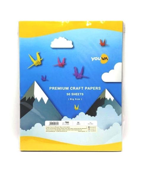 Youva - Premium Craft Papers  - 22cm x 28cm - 50 Sheets