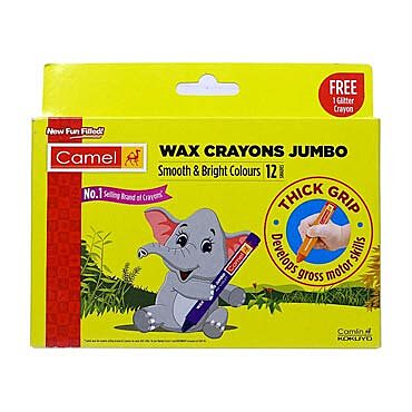 Camel - Wax Crayons Jumbo - 12 Shades