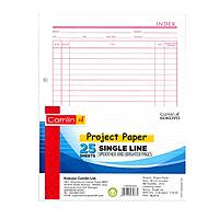 Camlin - Single Line Ruled -Project Paper - 25 Sheets Pack