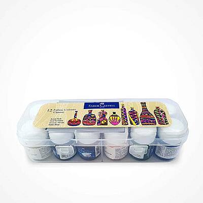 Faber Castell - Classic Fabric Colours - 12 Shades - 10 ML
