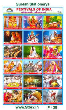 Festivals Of India - Picture Chart No - 39