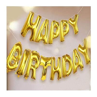 Happy Birthday - Letter Foil Baloons