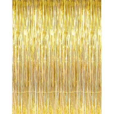 Metallic Foil Fringe Curtain - 6Ft x 6Ft