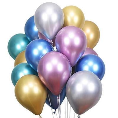 Metallic Baloons  Pack of 15