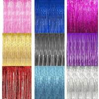 Metallic Foil Fringe Curtain - 6Ft x 6Ft