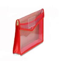 Transparent Poly-Plastic Documents Folder With Snap Button