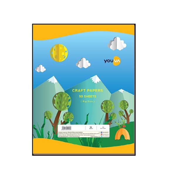 Youva - Craft Papers  - 22cm x 28cm - 50 Sheets